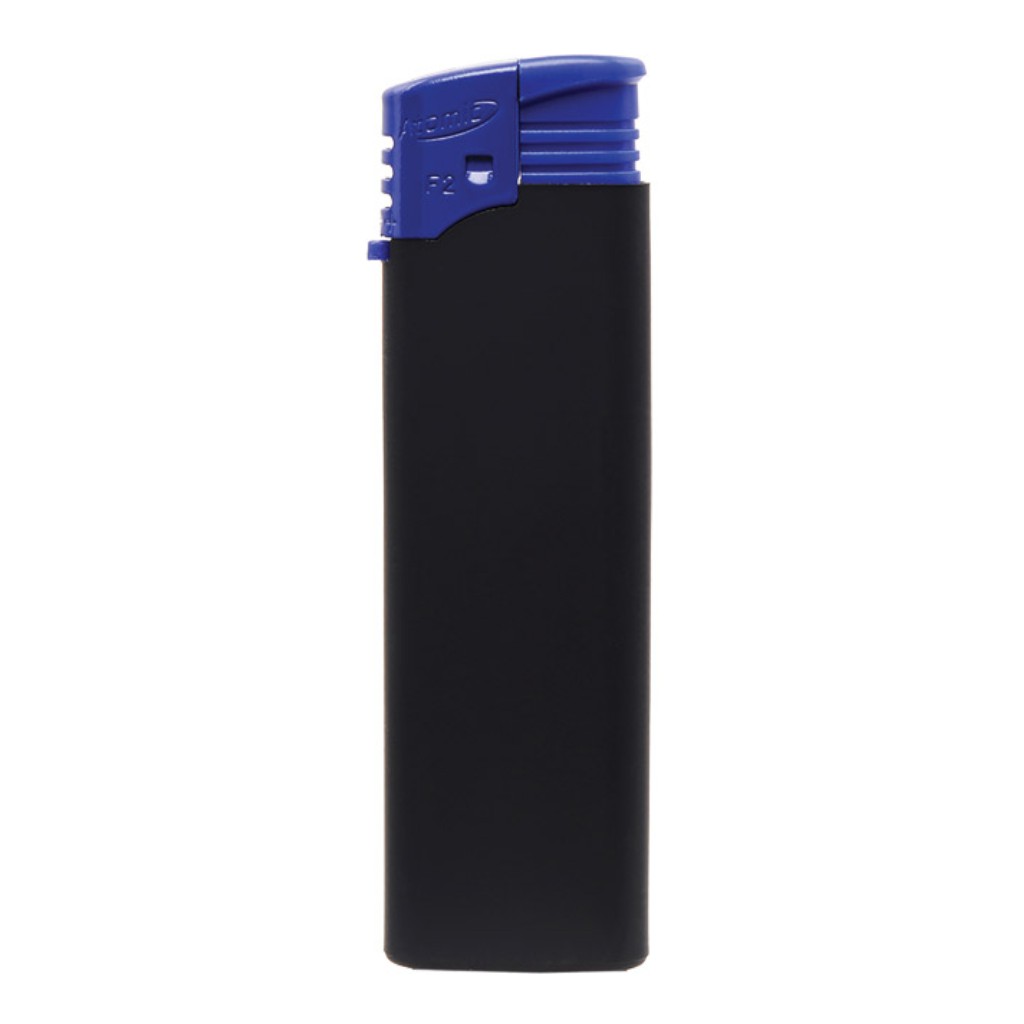Upaljač elektronski ATOMIC F2 RUBBER punjivi gumirani mat crno/plavi
