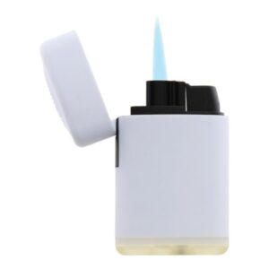 900005458 Upaljač elektronski ATOMIC JET FLAME RUBBER punjivi gumirani mat bijeli