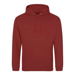 Majica s kapuljačom JUST HOODS AWDis 280g. crvena (brick) 2XL