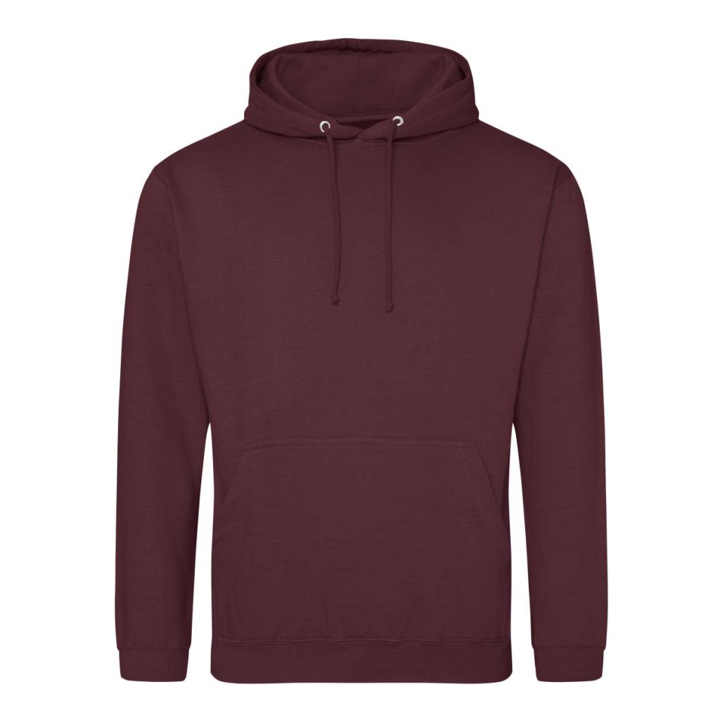 Majica s kapuljačom JUST HOODS AWDis 280g. bordo (smoke) L