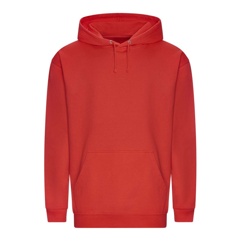 Majica s kapuljačom JUST HOODS AWDis 280g. crvena (soft) 2XL