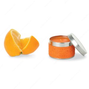 IT2873-10 Svijeća mirisna naranča DELICIOUS narančasta