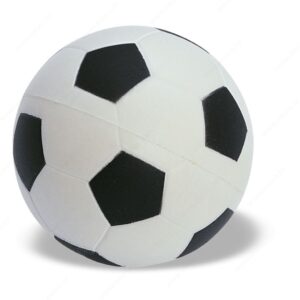 KC2718-33 Antistres nogometna lopta GOAL bijelo/crna