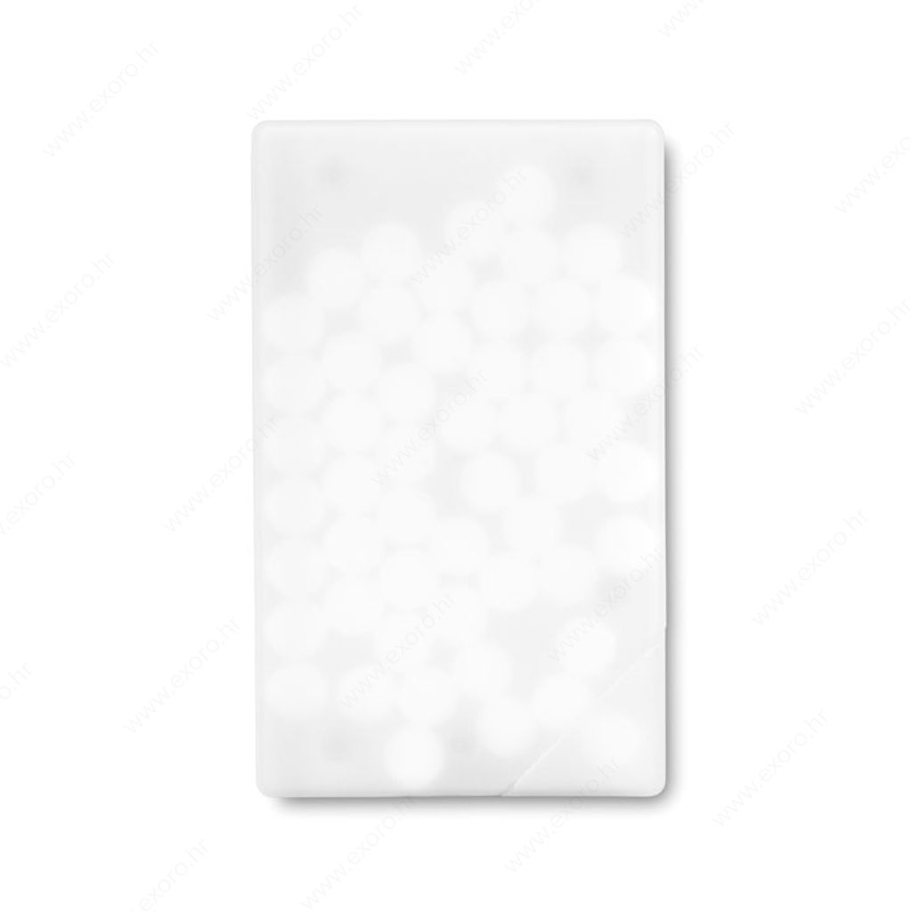 Kutijica pvc MINTCARD + mentol bomboni, bijela
