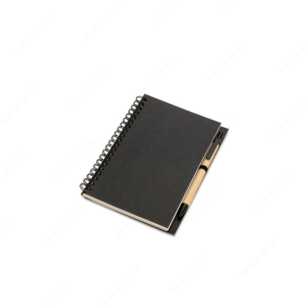 Notes BLOQUERO + olovka kemijska, crni