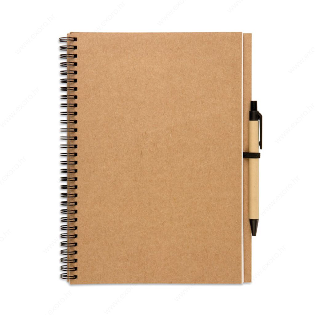 Notes BLOQUERO PLUS + olovka kemijska, bež