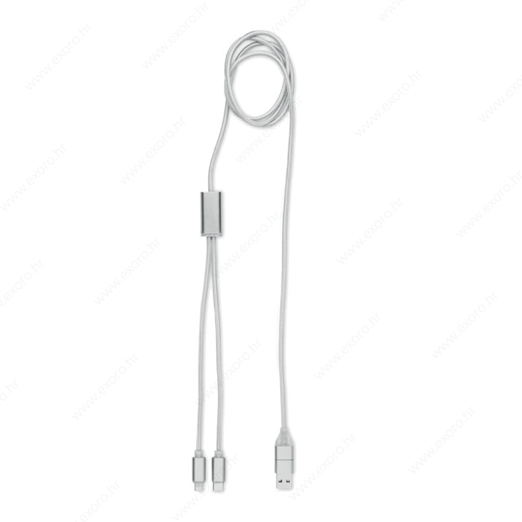MO2081-14 Kabel za punjenje CABLONG 2u1, srebrni