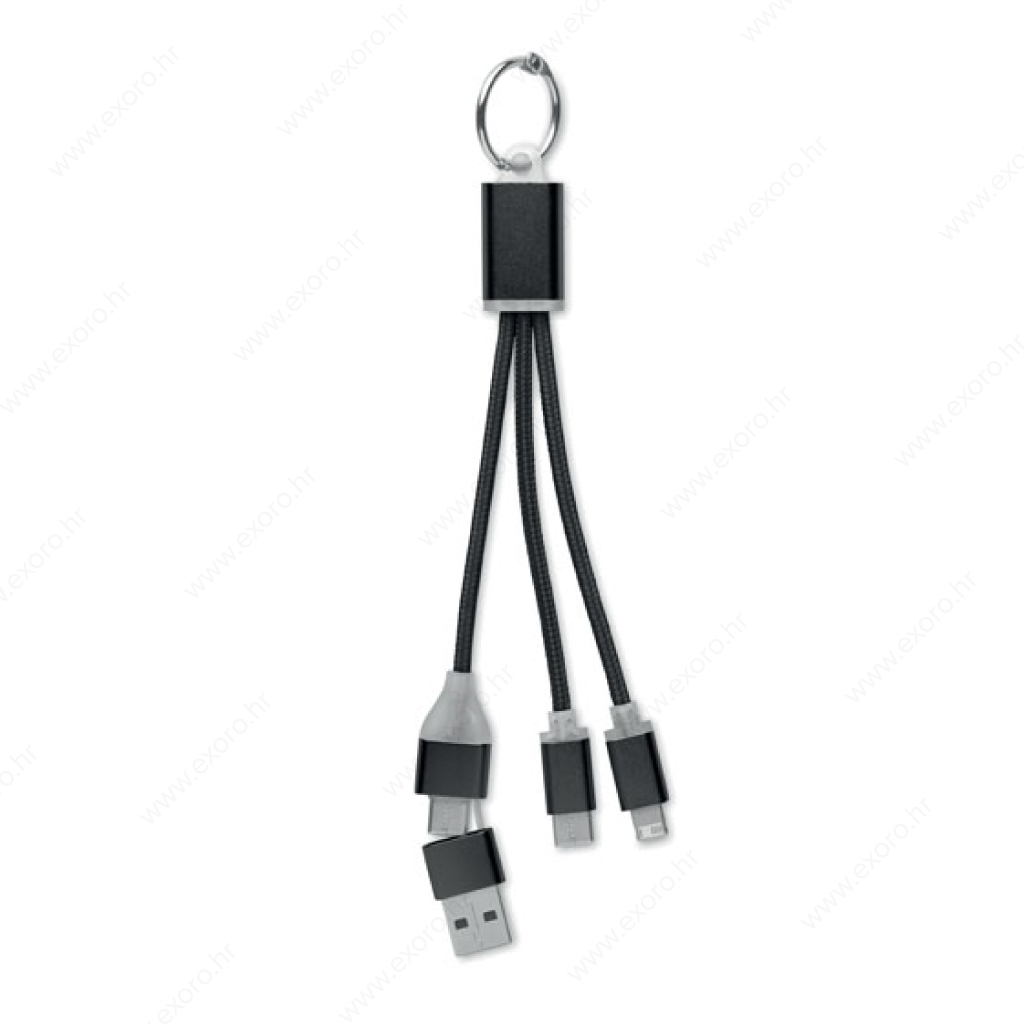 MO2141-03 Kabel za punjenje BLUE 2u1, crni