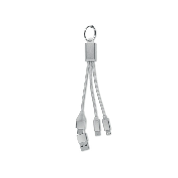 MO2141-14 Kabel za punjenje BLUE 2u1, srebrni