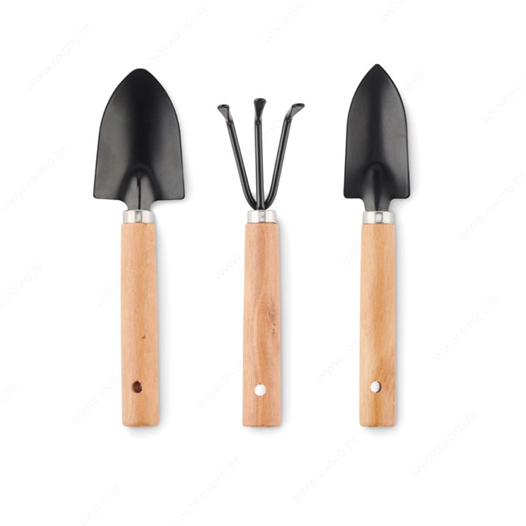 MO2153-03 Alat za vrt GRASS trodjelni set u RPET torbici crno