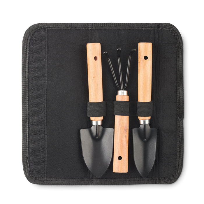 MO2153-03 Alat za vrt GRASS trodjelni set u RPET torbici crno