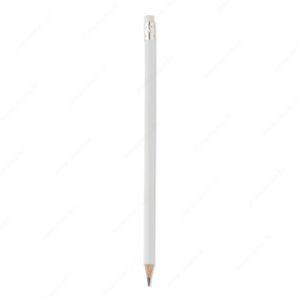 MO2248-06 Drvena olovka s gumicom STOMP SHARP bijela