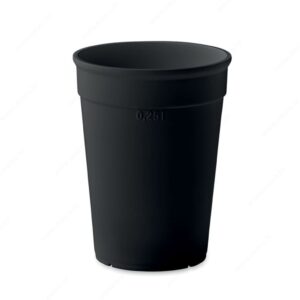 MO2256-03 Čaša AWAYCUP plastična, 250ml, crna