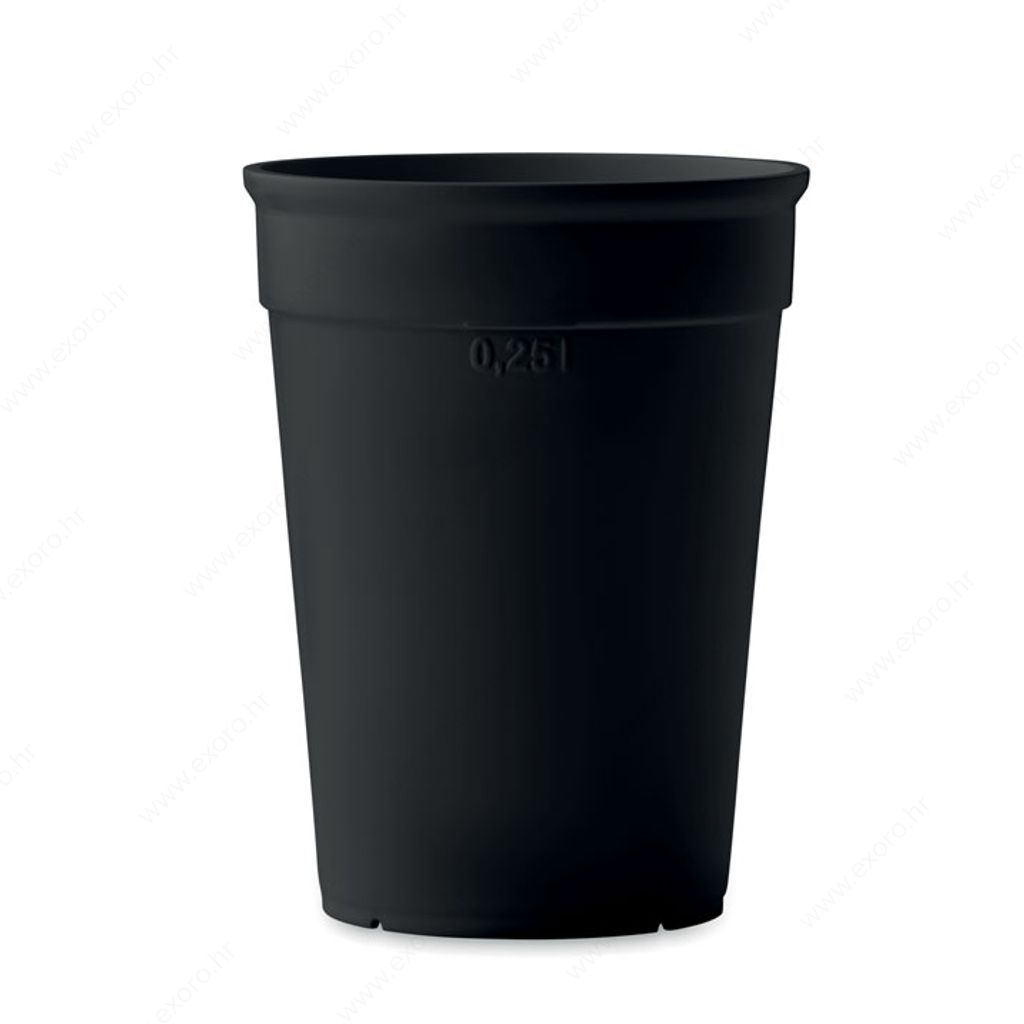MO2256-03 Čaša AWAYCUP plastična, 250ml, crna