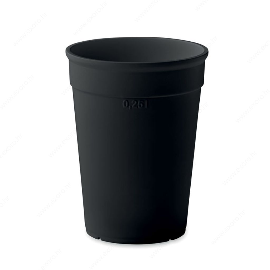 MO2256-03 Čaša AWAYCUP plastična, 250ml, crna