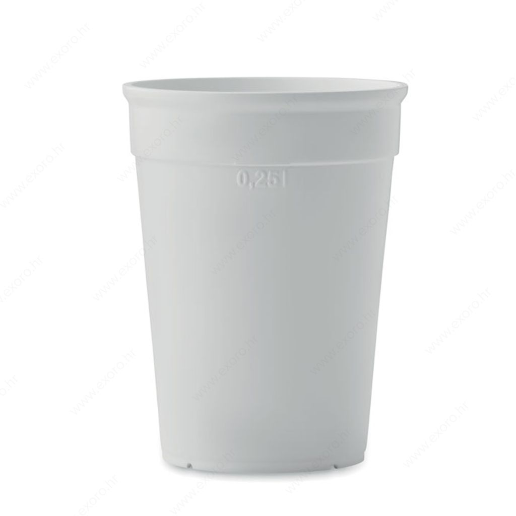 MO2256-06 Čaša AWAYCUP plastična, 250ml, bijela