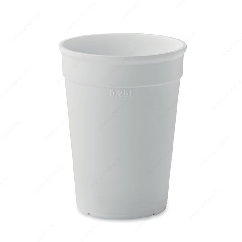 MO2256-06 Čaša AWAYCUP plastična, 250ml, bijela
