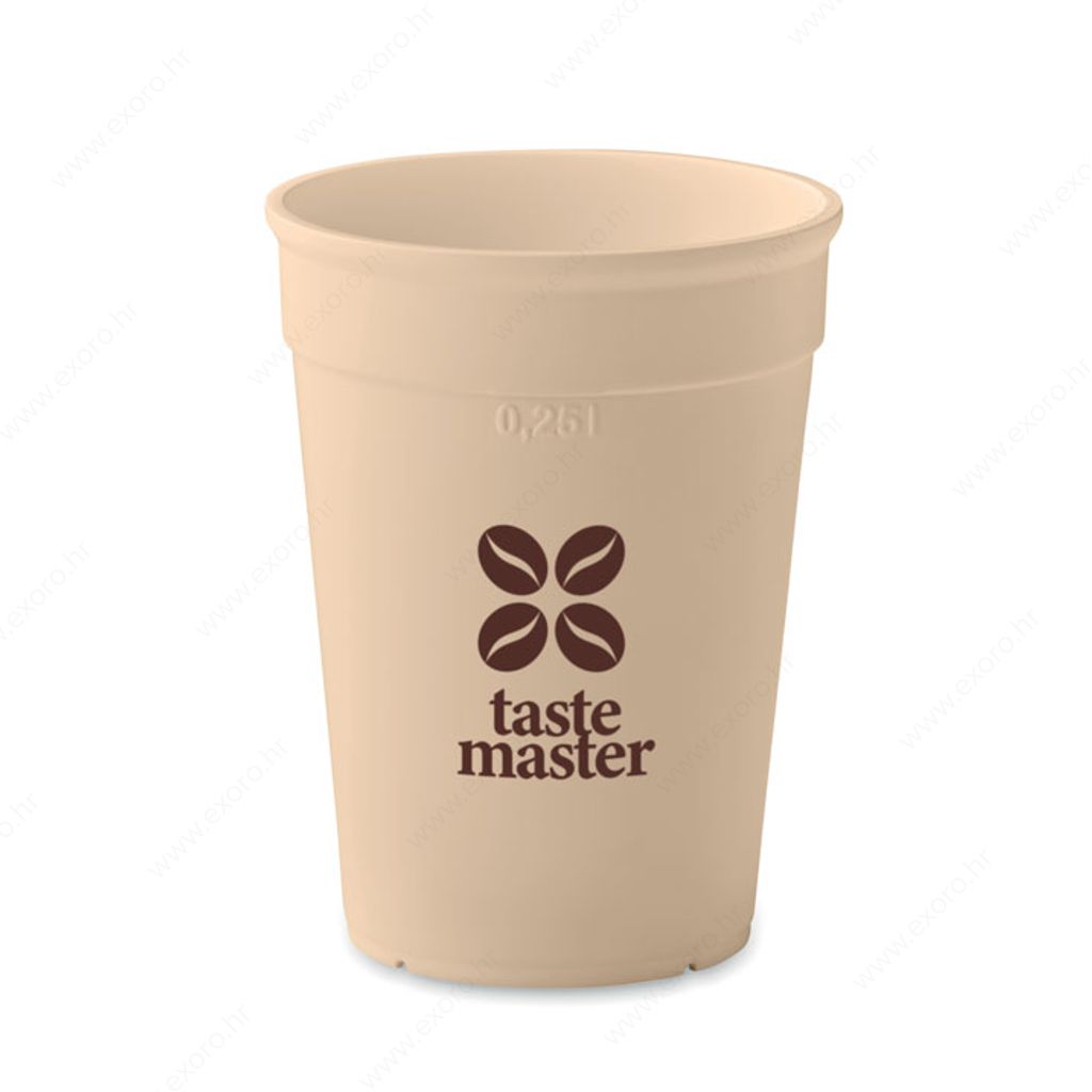 MO2256-13 Čaša AWAYCUP plastična, 250ml, natur
