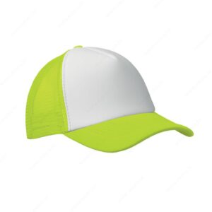 MO2269-84 Kapa šilt BUBBLE bijelo/neon zelena