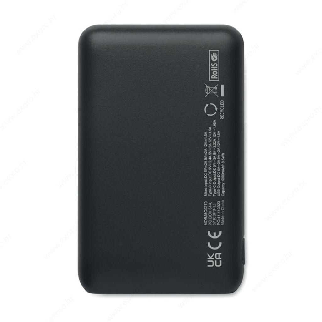 MO2279-03 Punjač prijenosni POWER52C 5000mAh, crni