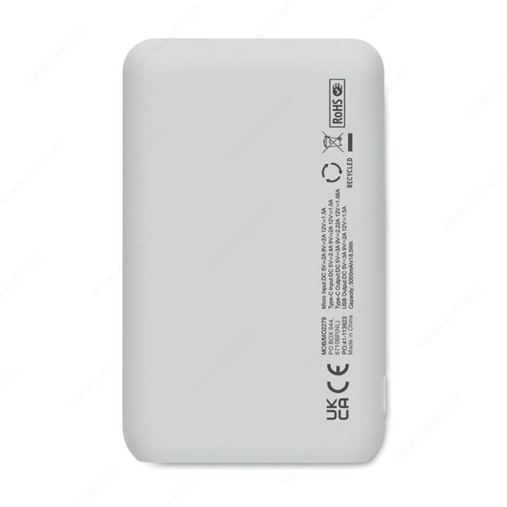 MO2279-06 Punjač prijenosni POWER52C 5000mAh, bijeli