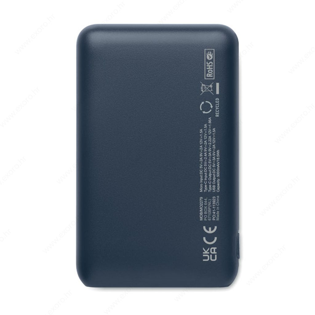 MO2279-85 Punjač prijenosni POWER52C 5000mAh, tamno plavi