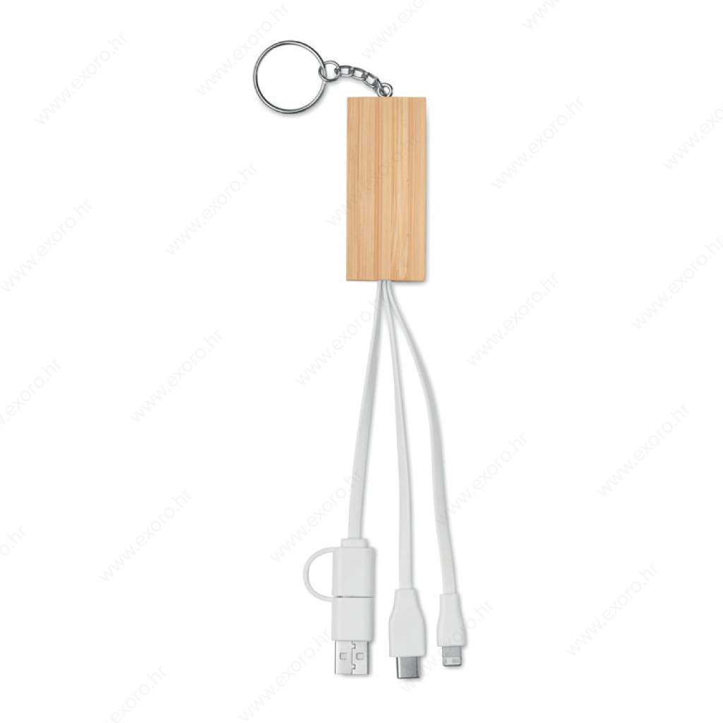 MO2295-40 Kabel za punjenje CLAUERC 2u1, stalak, drveni