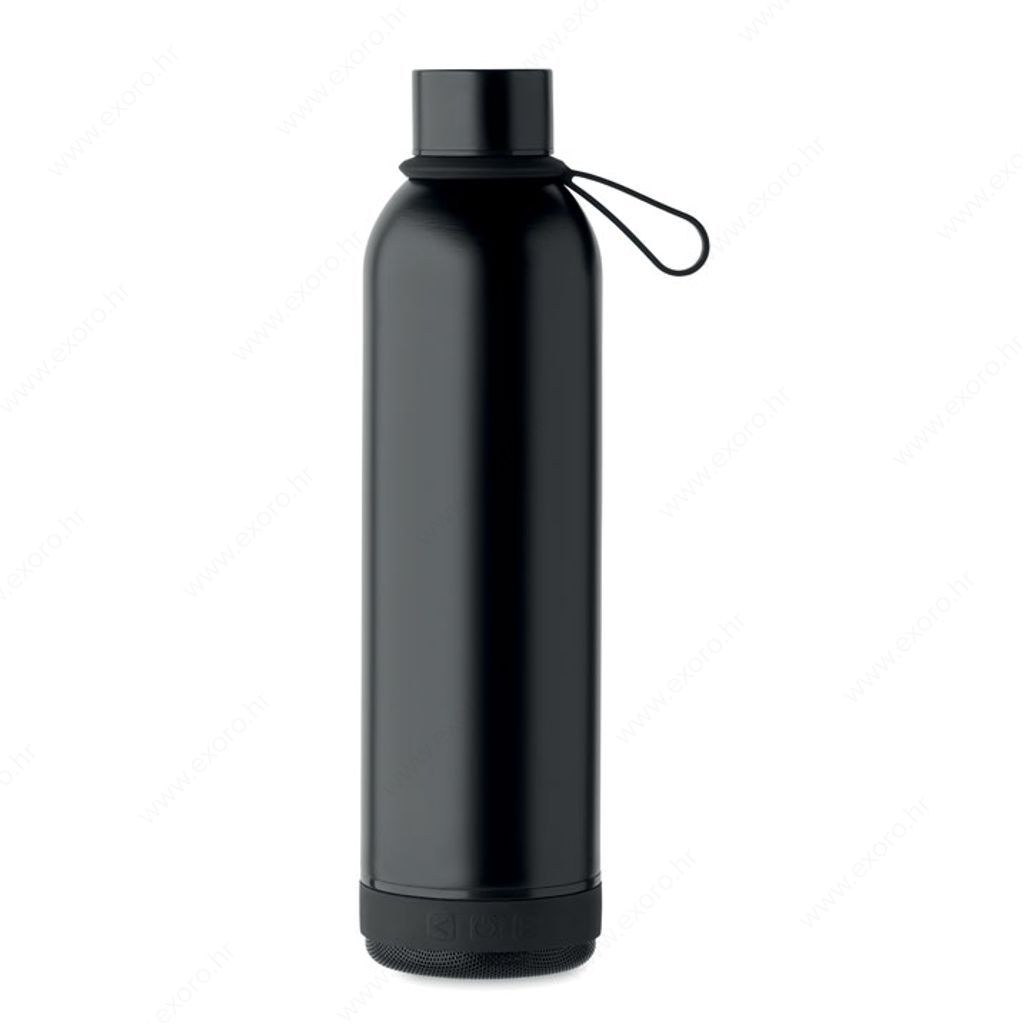 MO2312-03 Boca + zvučnik MUSEY termo, metalna, 500ml, crna