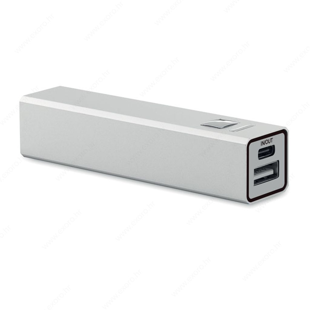 MO2374-16 Punjač prijenosni POWERALUC 2600mAh, mat srebrni