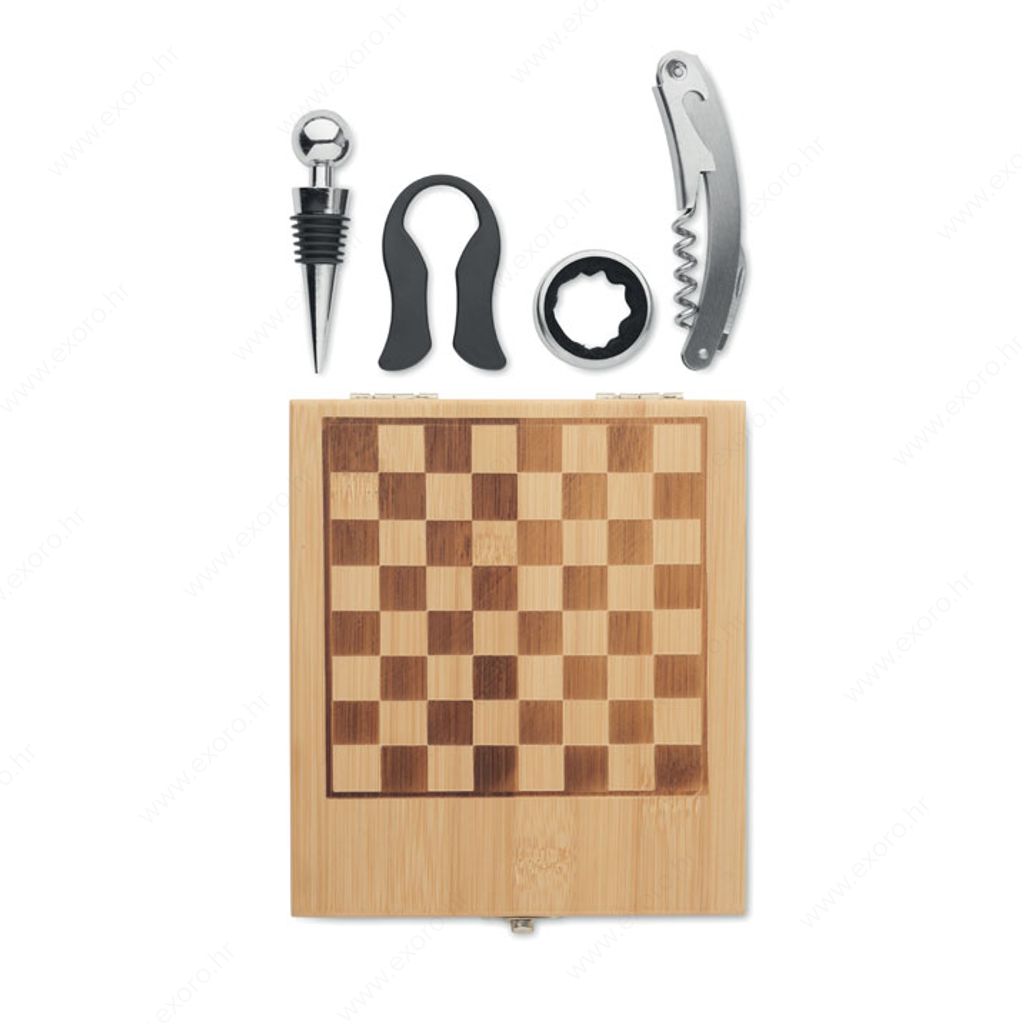 MO2393-40 Set za vino SHESSET drveni