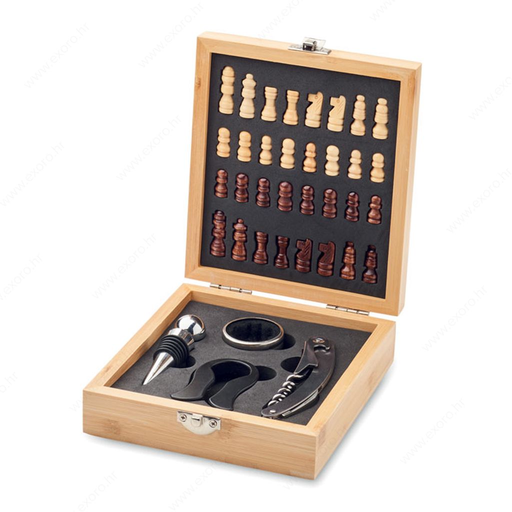 MO2393-40 Set za vino SHESSET drveni