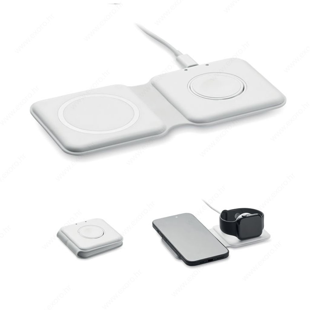 MO2445-06 Punjač bežični FLIP sklopivi, 15W, bijeli