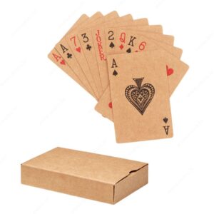 Karte za poker reciklirani papir ARUBA+ bež