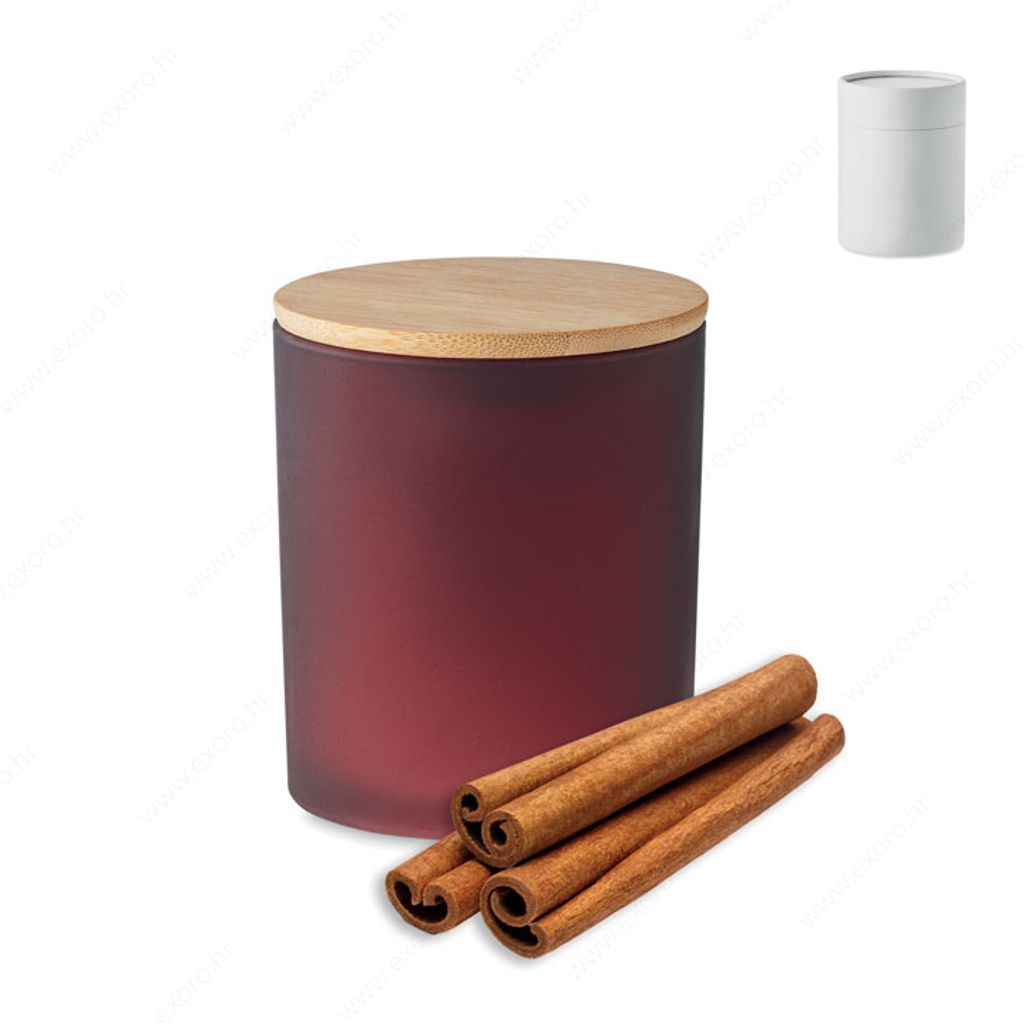 Svijeća mirisna KEOPS SMALL cimet burgundy