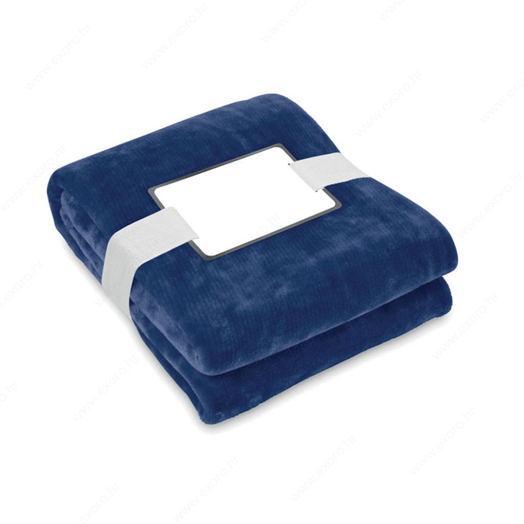 Deka flannel fleece LOGAN plava