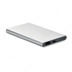 Punjač prijenosni POWERFLAT C 4000mAh, mat srebrni