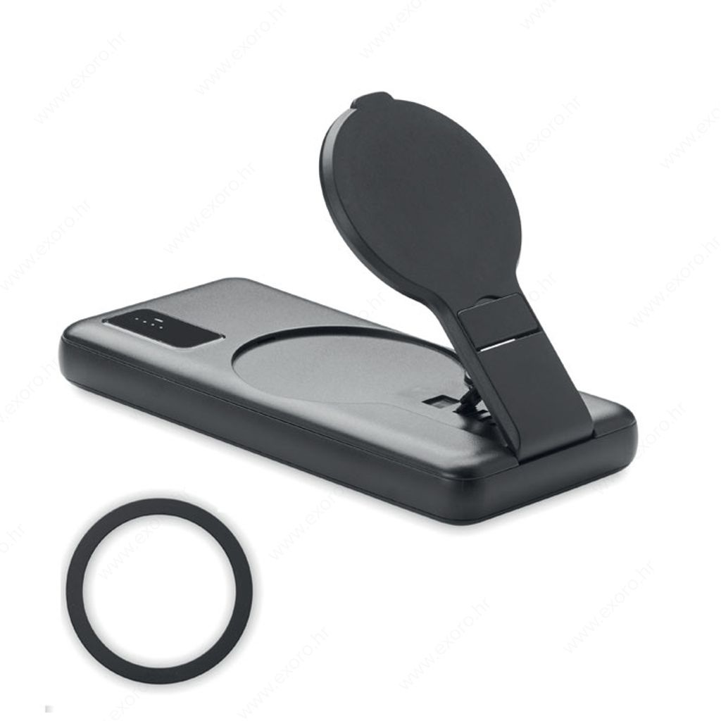 MO6947-03 Punjač bežični CHARGE UP magnetni, prijenosni 15W, crni