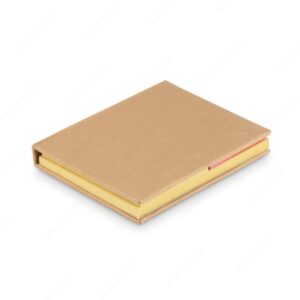 MO7173-13 Blok notes sa zastavicama RECYCLO reciklirani karton, bež