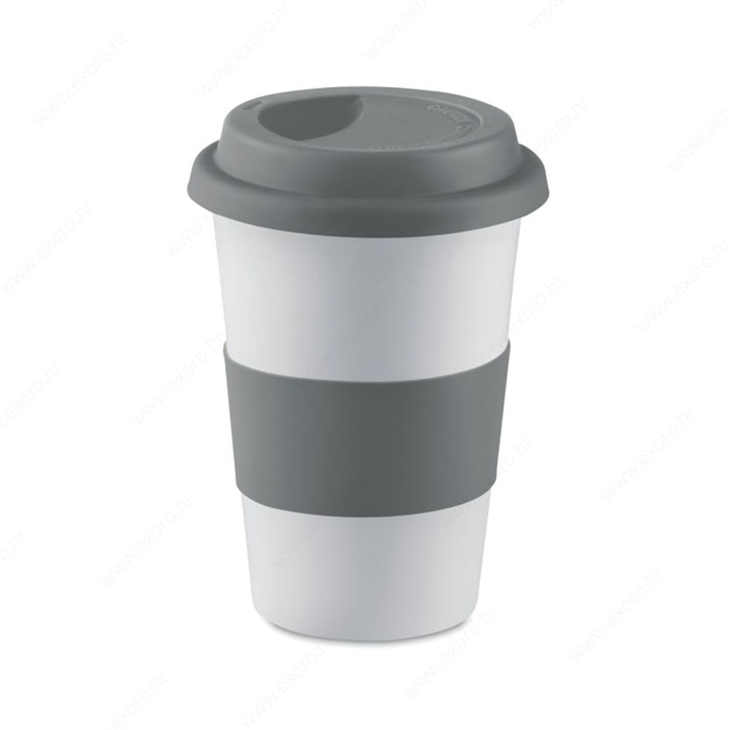 Šalica TRIBECA keramička, 400ml, siva