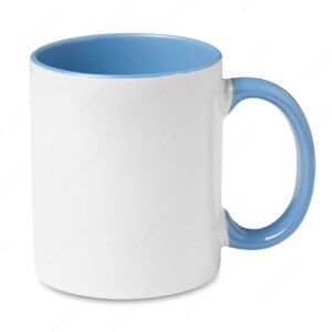 Šalica keramička 300ml SUBLIMCOLY, sublim., bijelo/plava