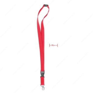MO8595-05 Konop-akreditiv LANY 2x56cm, crvena