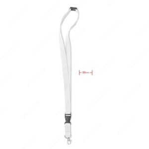 MO8595-06 Konop-akreditiv LANY 2x56cm, bijeli