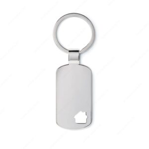 Privjesak HOUSE KEY metalni, srebrni