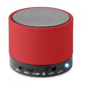 MO8726-05 Zvučnik bežični ROUND BASS 450mAh, crveni