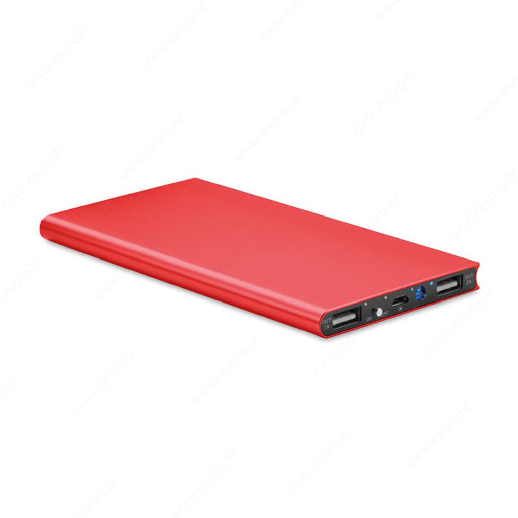 MO8839-05 Punjač prijenosni POWERFLAT8 8000mAh, crveni