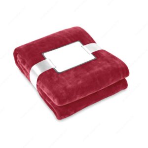 Deka flannel fleece DAVOS bordo
