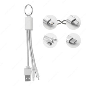 Kabel za punjenje RIZO 2u1, srebrni