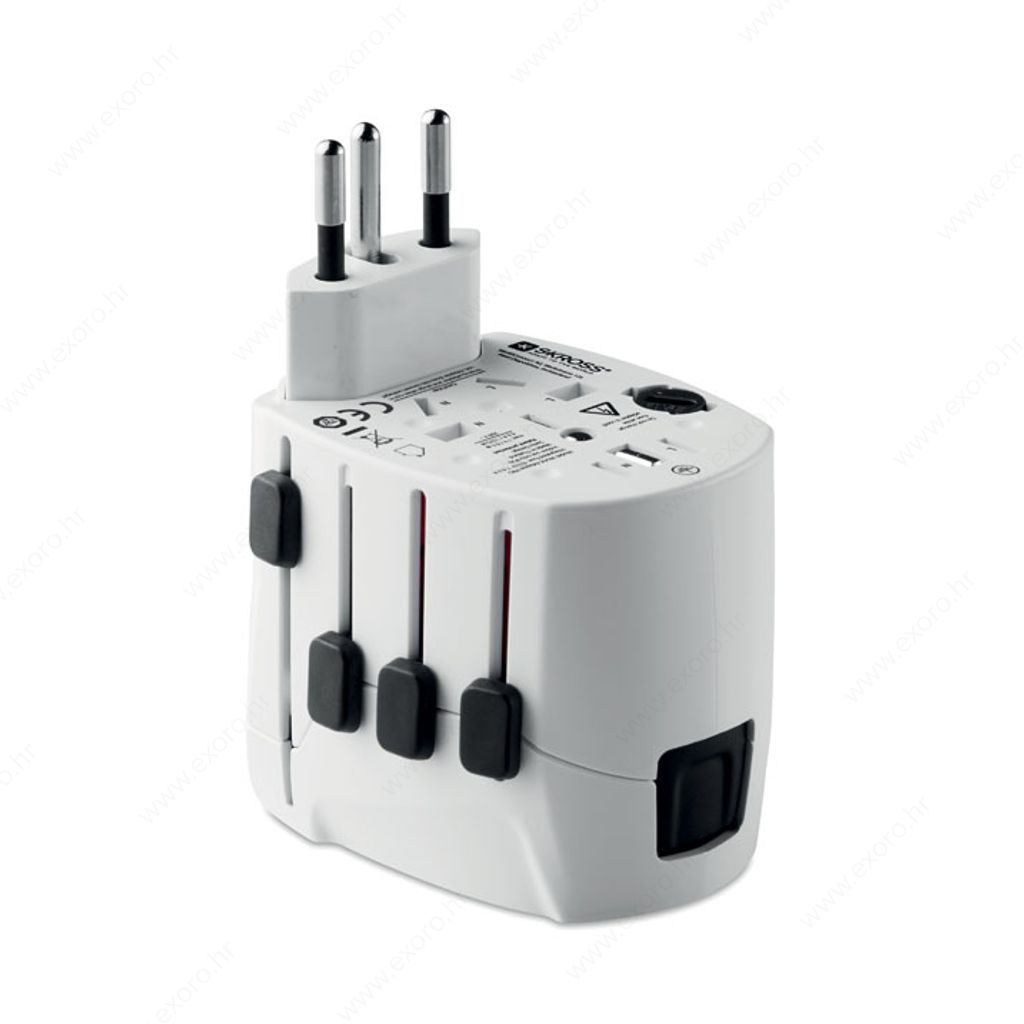 MO9321-06 Putni set punjača PRO WORLD USB bijeli
