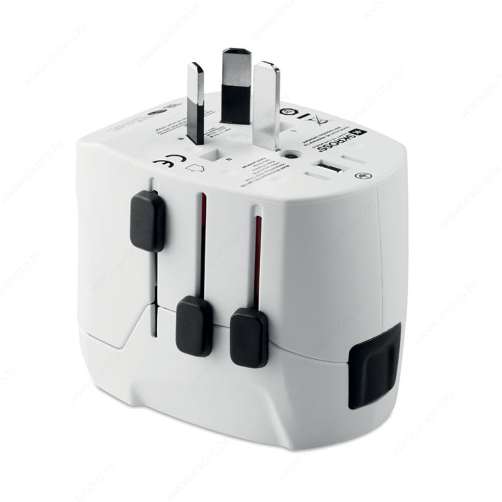 MO9322-06 Putni set punjača PRO LIGHT USB bijeli