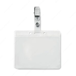 MO9642-22 Akreditiv CLIPBADGE PVC sa štipaljkom, prozorni